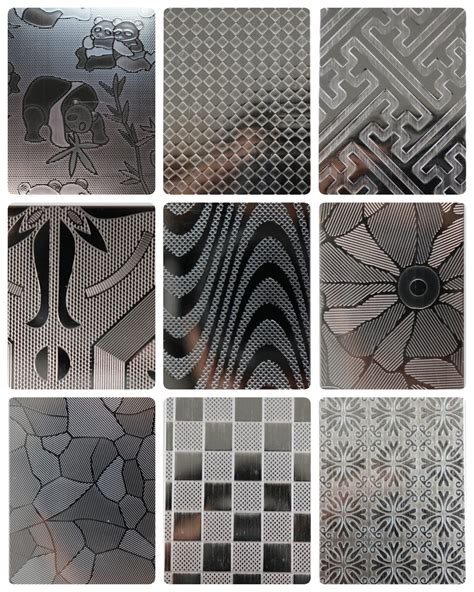 decorative embossed metal sheets|embossed stainless steel etched sheet.